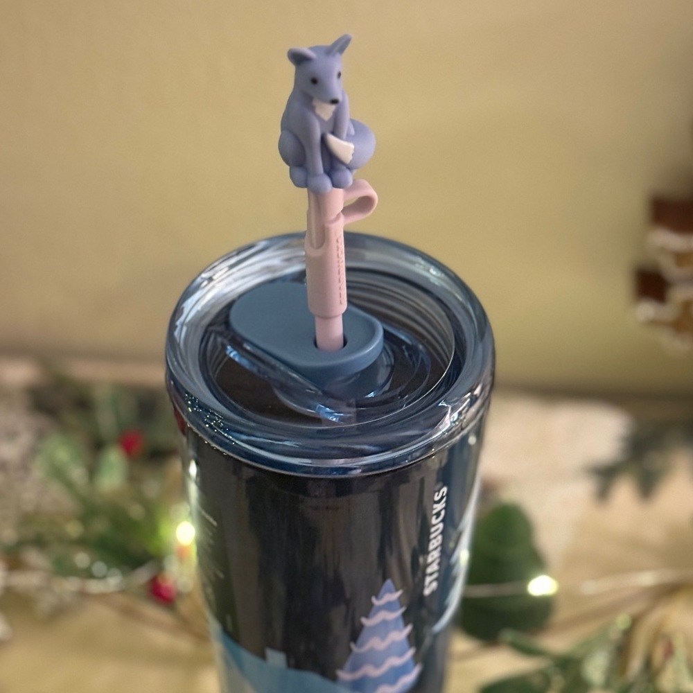 Starbucks Blue Fox Topper Stainless Steel Tumbler - Picture 3 of 3